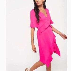 Miss Selfridge fuscia dress 12